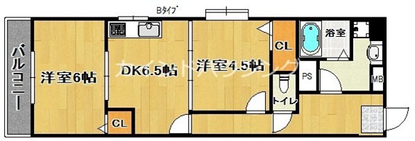 住ノ江駅 徒歩2分 3階の物件間取画像